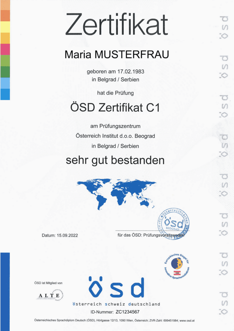 ÖSD German language certificate