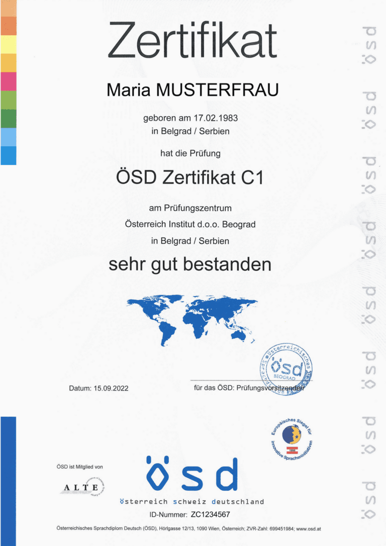 ÖSD German language certificate